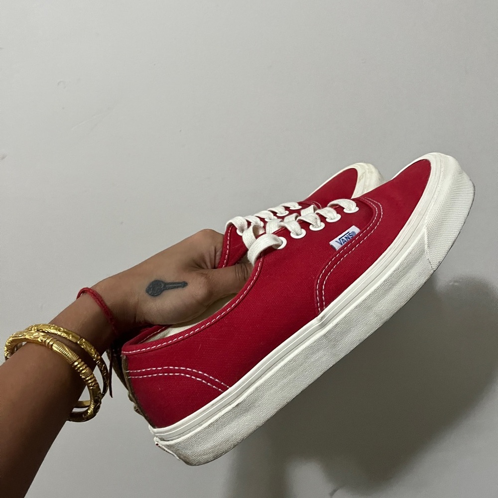 Vans Classic Red and White Sneakers
